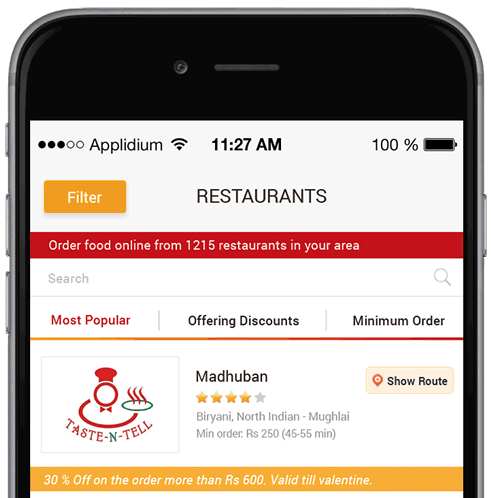 Multi restaurant mobile app development