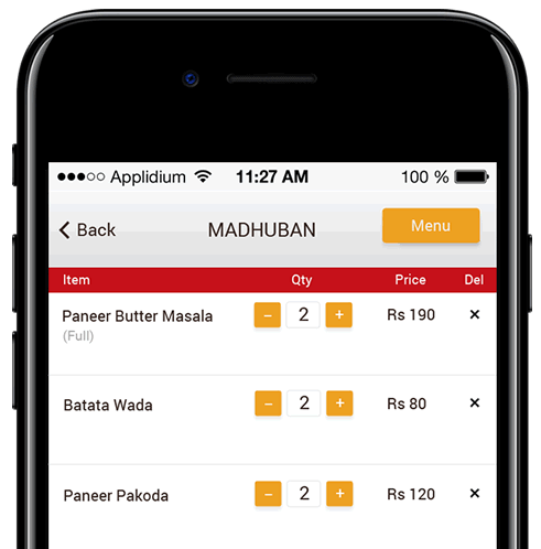 Restaurant mobile app development firm
